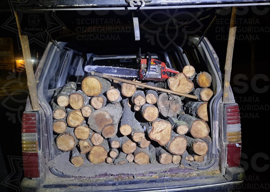 Asegura Policía de Montaña camioneta implicada en delitos forestales